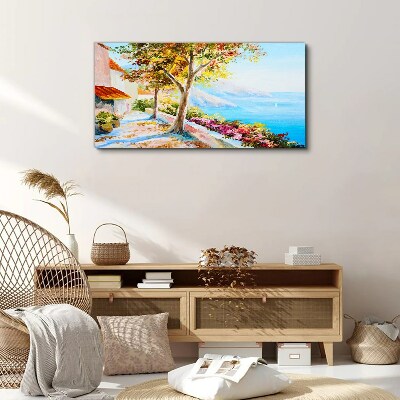 Summer seaside scenery Canvas print