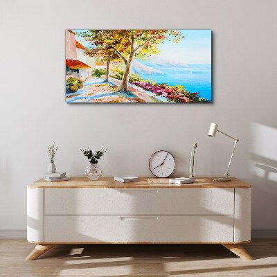 Summer seaside scenery Canvas print