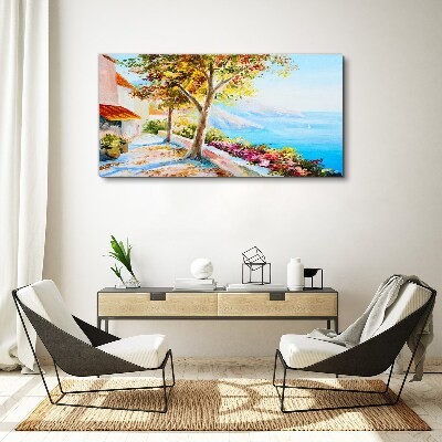 Summer seaside scenery Canvas print