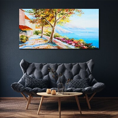 Summer seaside scenery Canvas print