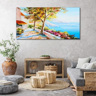 Summer seaside scenery Canvas print