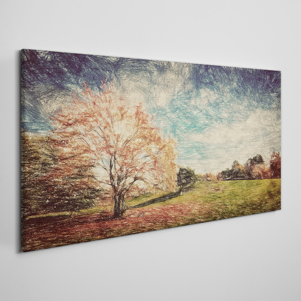 Autumn Alley Canvas print