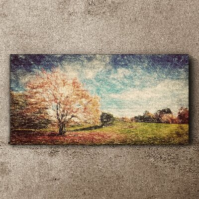 Forest sky abstraction Canvas print
