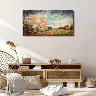 Forest sky abstraction Canvas print