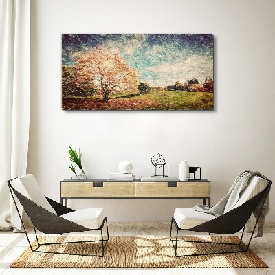 Forest sky abstraction Canvas print