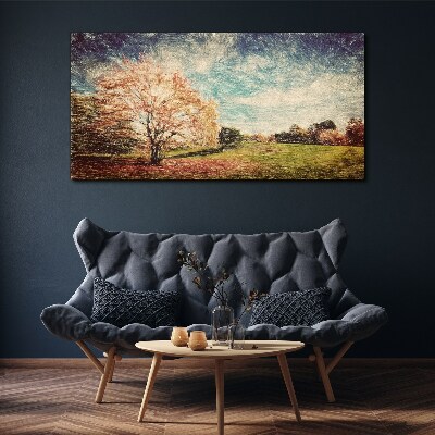 Forest sky abstraction Canvas print