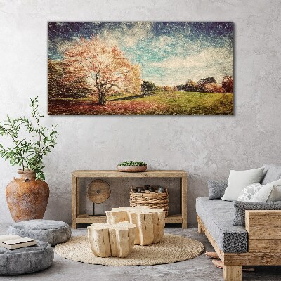 Autumn Alley Canvas print