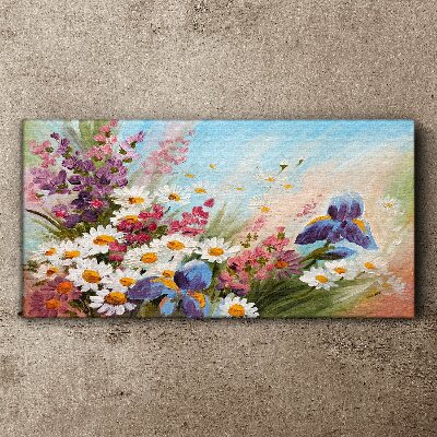 Painting flowers plant Canvas print