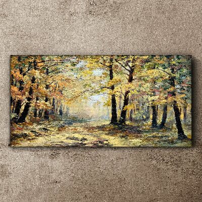 Autumn forest Canvas print