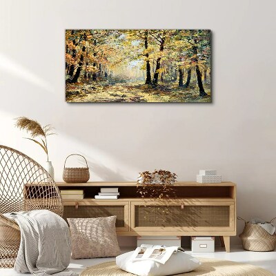 Autumn forest Canvas print