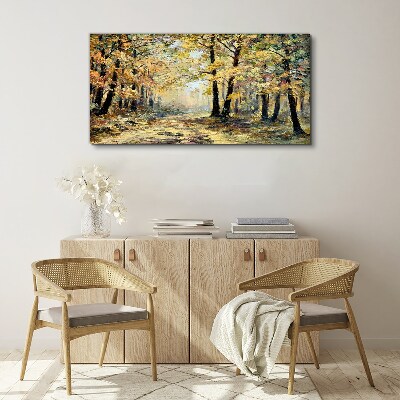 Autumn forest Canvas print