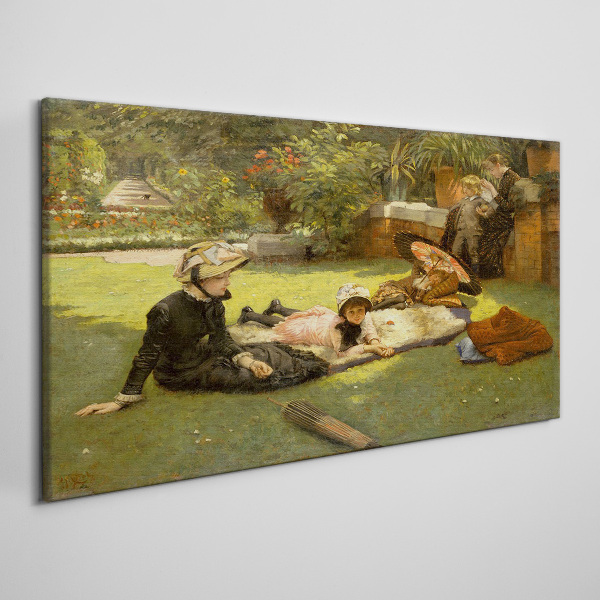 Summer Afternoon in the Garden Canvas Wall art