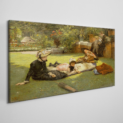 Summer Afternoon in the Garden Canvas Wall art