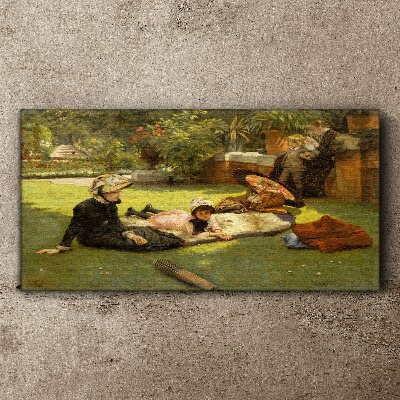 Summer Afternoon in the Garden Canvas Wall art