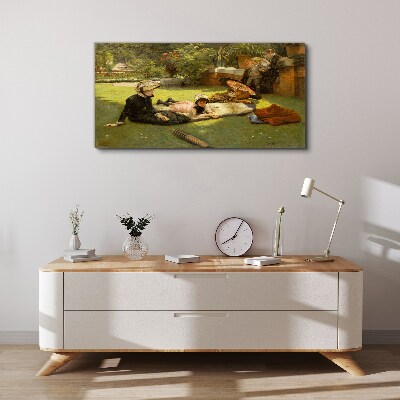 Summer Afternoon in the Garden Canvas Wall art