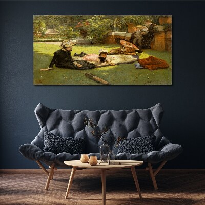 Summer Afternoon in the Garden Canvas Wall art