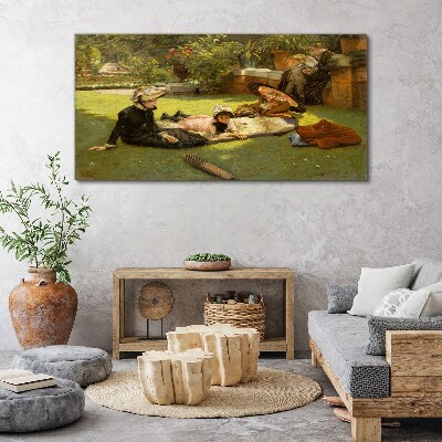Summer Afternoon in the Garden Canvas Wall art