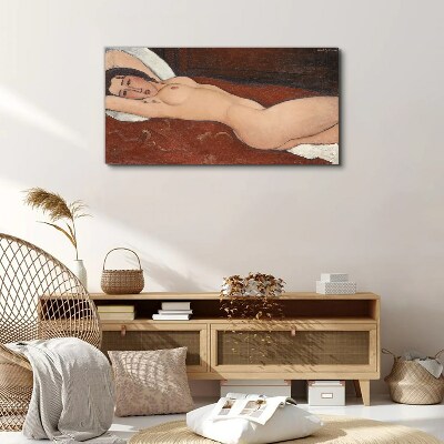 Naked female anatomy Canvas Wall art