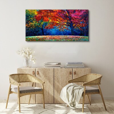 Colorful autumn landscape Canvas print