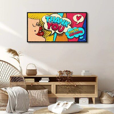 Pop Art: Expression of Gratitude Canvas Wall art
