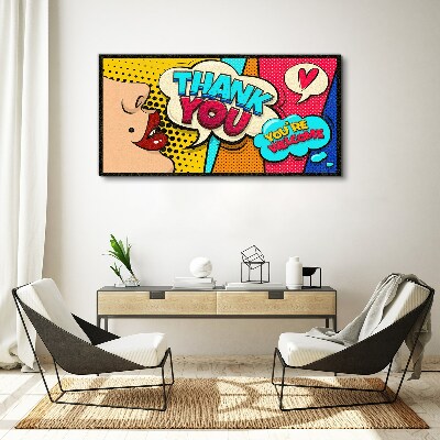 Pop Art: Expression of Gratitude Canvas Wall art