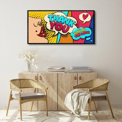 Pop Art: Expression of Gratitude Canvas Wall art