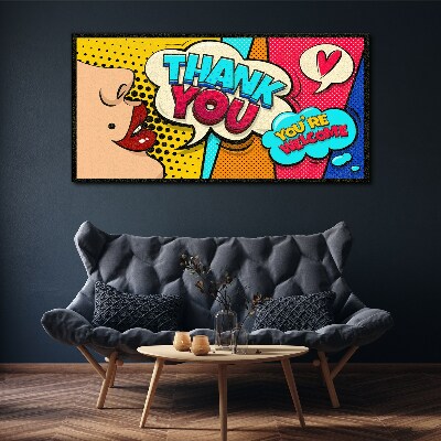 Pop Art: Expression of Gratitude Canvas Wall art