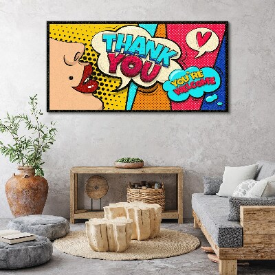 Pop Art: Expression of Gratitude Canvas Wall art
