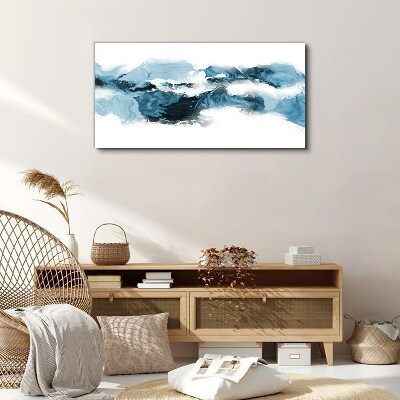 Ocean waves in shades of blue Canvas Wall art