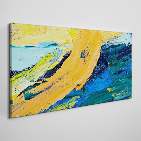 A wave of colors in motion Canvas print