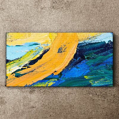 A wave of colors in motion Canvas print