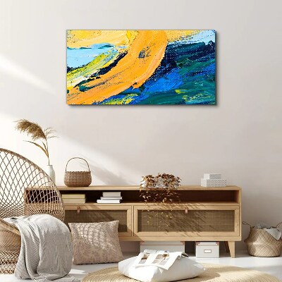A wave of colors in motion Canvas print