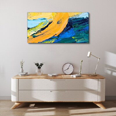 A wave of colors in motion Canvas print