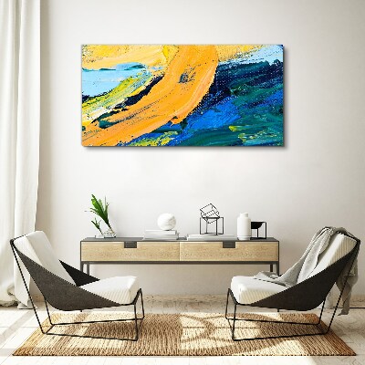 A wave of colors in motion Canvas print