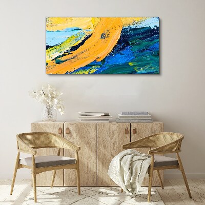 A wave of colors in motion Canvas print