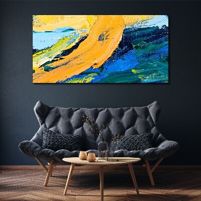 A wave of colors in motion Canvas print