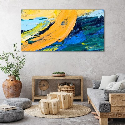 A wave of colors in motion Canvas print