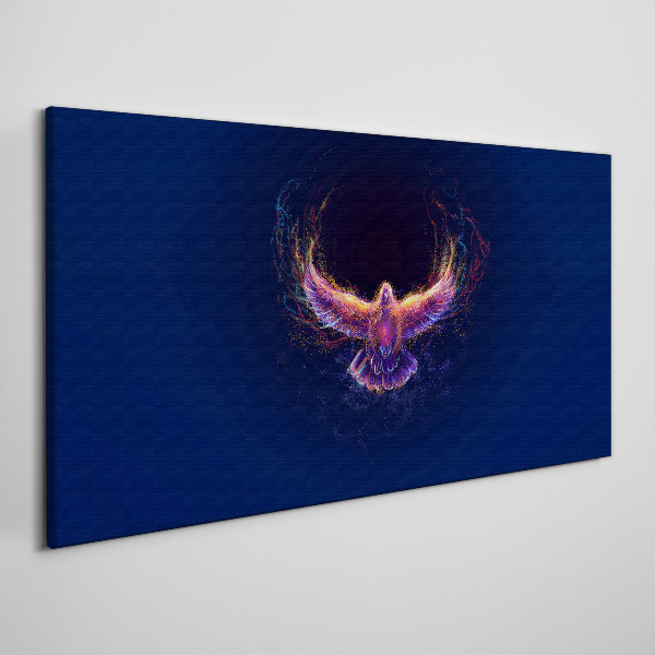 Bird on Fire Canvas Wall art