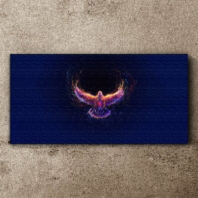 Bird on Fire Canvas Wall art