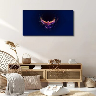Bird on Fire Canvas Wall art