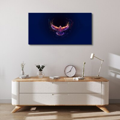 Bird on Fire Canvas Wall art