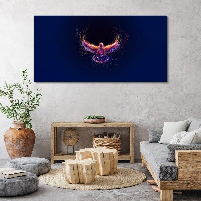 Bird on Fire Canvas Wall art