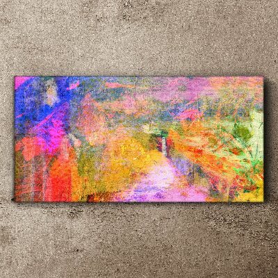 Colorful abstract landscape Canvas print