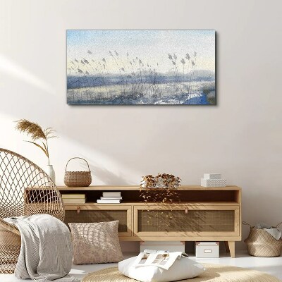 Abstraction winter snow Canvas Wall art