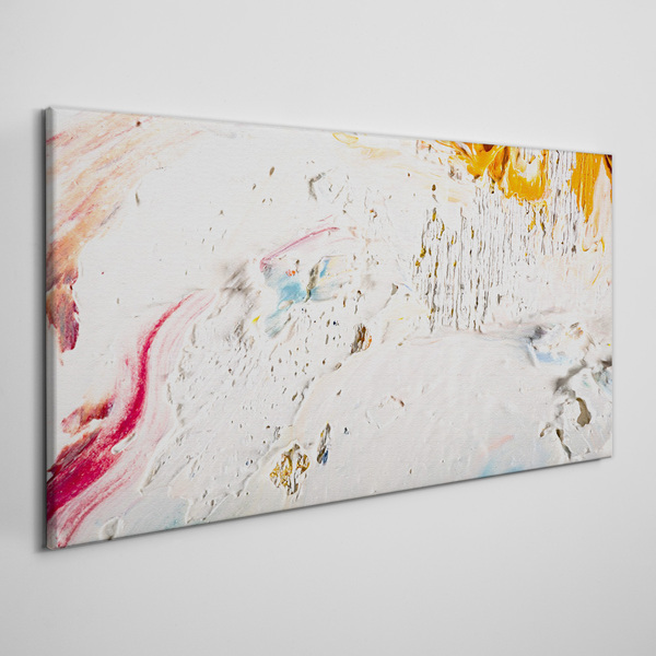 Abstract composition of colors and textures Canvas print