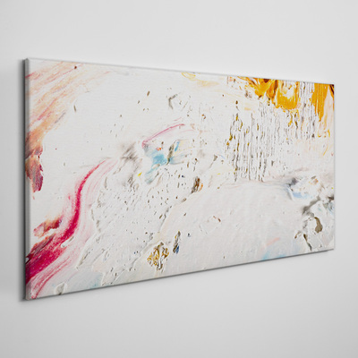Abstract composition of colors and textures Canvas print