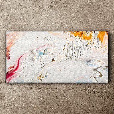 Abstract composition of colors and textures Canvas print