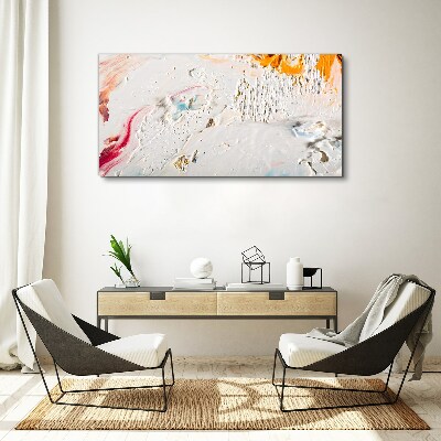 Abstract composition of colors and textures Canvas print