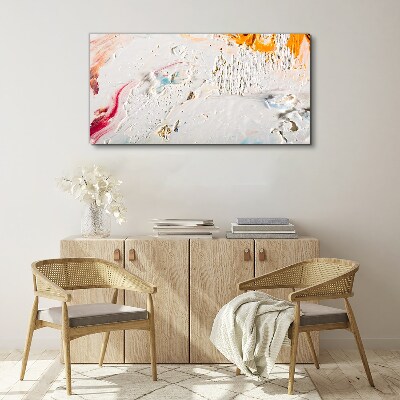 Abstract composition of colors and textures Canvas print