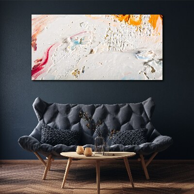 Abstract composition of colors and textures Canvas print